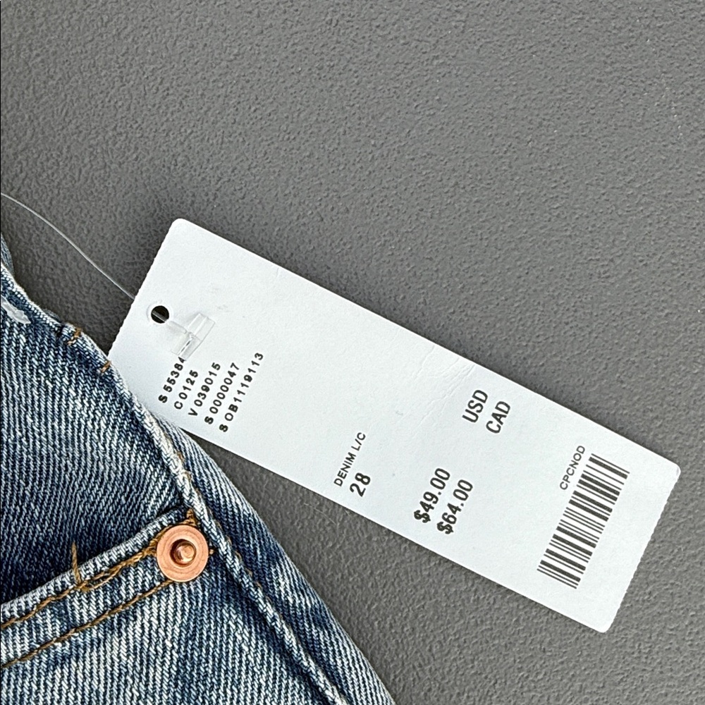 Urban Outfitters Light Blue High Waist Denim Shorts - Picture 4 of 5